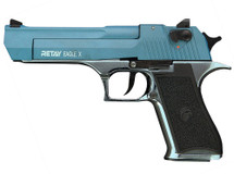Retay Eagle X - 9MM Blank Firing Pistol in Nickel & Blue