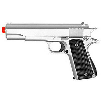 LOT 2 SILVER Strong 1:1 Full Metal Airsoft Pistol Spring Gun G13