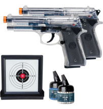 Umarex Beretta 92FS 2 x Spring Airsoft Pistol kit with target and bb's (2274008)