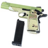 Raven M1911 MEU Railed Camo Frame with Green Slide (RGP-02-11)