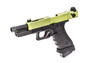 Vorsk EU18 Gas Blowback Pistol in Black With Green Top Slide