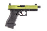 Vorsk EU18 Gas Blowback Pistol in Black With Green Top Slide