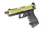 Vorsk EU18 Gas Blowback Pistol in Black With Green Top Slide