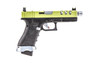 Vorsk EU17 Gas Blowback Pistol in Black With Green Top Slide