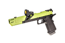 Raven Hi Capa Dragon 7 BDS Gas Pistol in Green with Red Dot Sight