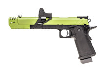 Raven Hi Capa Dragon 7 BDS Gas Pistol in Green with Red Dot Sight (RGP-03-14-BDS)