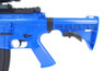 Side view focusing on the stock and fire selector of the Well D2810 M4 Fully Auto Electric BB Gun in Blue