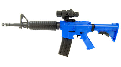 Well D2804 M16 fully auto BB Gun in Blue