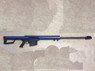 Galaxy M82A1 bolt action sniper rifle with bipod in blue/black
