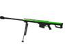Barrett M82A1 bolt action sniper rifle in Green & black