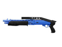 HFC HA239 Pump Action Shotgun with folding stock in Blue