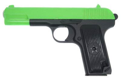 Galaxy G33 TT-33 Full Metal Pistol BB Gun in Radioactive Green