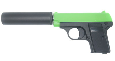 Galaxy G1A Full Metal BB Gun with Silencer in Radioactive Green