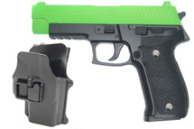 Galaxy G26H P226 Full Metal Pistol with Holster in Radioactive Green