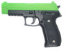 Galaxy G26H P226 Full Metal Pistol with Holster in Radioactive Green