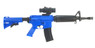 The Well D92 - M16 Carbine Fully automatic BB gun in Blue shown from the right side with a clear white background.