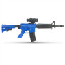 Well D92 - M16 Carbine Fully automatic BB gun in Blue, right-facing side view on a white background.