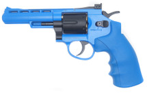 Well G296B Revolver 4" Co2 Metal Revolver in Blue