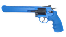 Well G296D Revolver 8" Co2 Metal Revolver in Blue