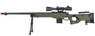 WELL MB4403D Spring Sniper Rifle with scope & bipod in Army Green