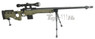 WELL MB4403D Spring Sniper Rifle with scope & bipod in Army Green (right side)