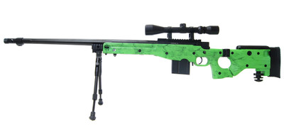 WELL MB4403 Spring Sniper Rifle in Radioactive Green