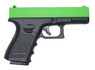 Galaxy G15H Full Metal Pistol with Holster in Radioactive Green