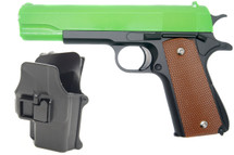 Galaxy G13H Full Metal BB Gun in Radioactive Green with Holster