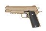 Galaxy G38 Full Scale 1911 Pistol in Full Metal in Tan