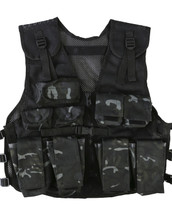 Kombat UK - Kids Tactical Assault Vest in Black camo