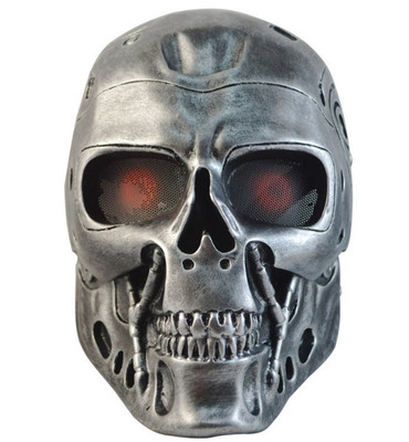 FMA T800 Airsoft Wire Mesh Robot Skull Full Face Mask in Silver