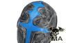 FMA Wire Mesh "Cross The King" Airsoft Mask Blue Mesh