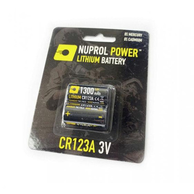 Nuprol Lithium CR123a 3v Battery 
