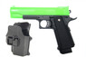 Galaxy G6H M1911 Full Metal Pistol with Holster in Radioactive Green
