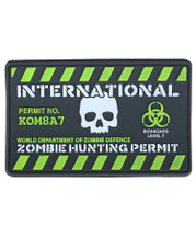 Kombat UK - Zombie Hunting Permit Patch