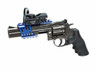 ASG Custom CNC Rail Mount for Dan Wesson 715 in blue (18242) on pistol (not inc)