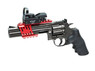 ASG Custom CNC Rail Mount for Dan Wesson 715 in Red (18243) on pistol (not inc)