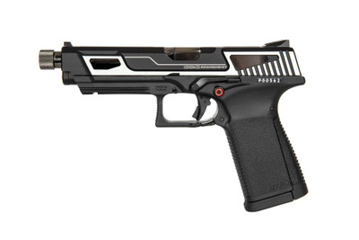 G&G Armament GTP9-MS Gas Blowback Pistol in Black & Silver
