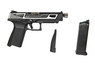 G&G Armament GTP9-MS Gas Blowback Pistol in Black & Silver