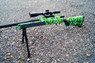 Cyma ZM51 bolt action sniper rifle inc scope & bipod in Green Camo