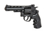 Well G296B Revolver 4" Co2 Metal Revolver in Black