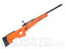 Double Eagle M57 bb gun Spring Sniper Rifle with adjustable hop-up in Orange