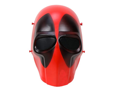 Deadpool Style Airsoft Mask in Red & Black