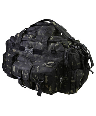 Kombat UK - Saxon Holdall Bag 65ltr in Black Camo