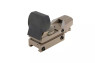 Theta Optics illuminated Open Reflex Sight in Tan