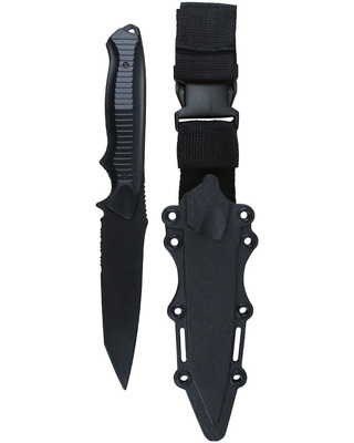 Kombat UK Tanto Plastic Training Knife with Belt Holster in Black