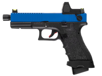 VORSK EU18 Tactical GBB pistol in Blue with BDS Sight (VGP-00-03-BDS)