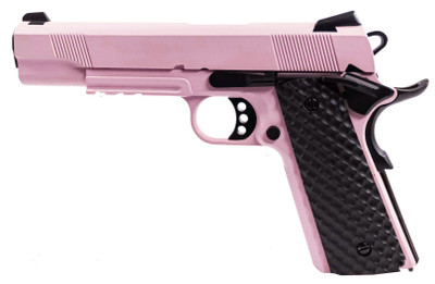 Raven M1911 MEU Gas Blowback Pistol with Rail in Pink