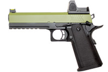Raven Hi Capa 5.1 GBB Pistol with BDS Sight in Green (RGP-03-09-BDS)