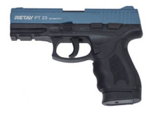 Retay PT23 - 9MM Blank Firing Pistol in Black & Blue